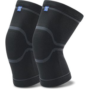 Kniebrace voor compressie en ondersteuning - set van 2 - ideaal voor meniscusscheuren, artritis, gewrichtspijn, sportblessures en hardlopen
