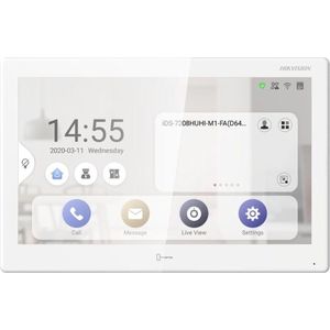 Hikvision DS-KH9510-WTE1(B) Android IP Monitor 10.1 inch touchscreen WiFi binnen monitor met PoE