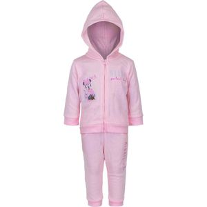 Disney Minnie Mouse Set - Vest + broek - Roze - Geborduurd - Katoen - Maat 80 (18 maanden)