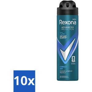 Rexona Men - Deodorant Spray - Cobalt Dry - Sportieve Frisheid - 150 ml - Bulkverpakking - 10 stuks