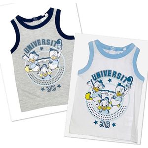 Disney Kwik Kwek en Kwak mouwloos t-shirt / hemd - set van 2 - maat 80 (12-18 maanden)