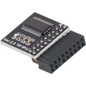 TPM2.0 Security Module 18pin for ASROCK Motherboard LPC Card for WIN11 Upgrade Test Black Professional Accessories