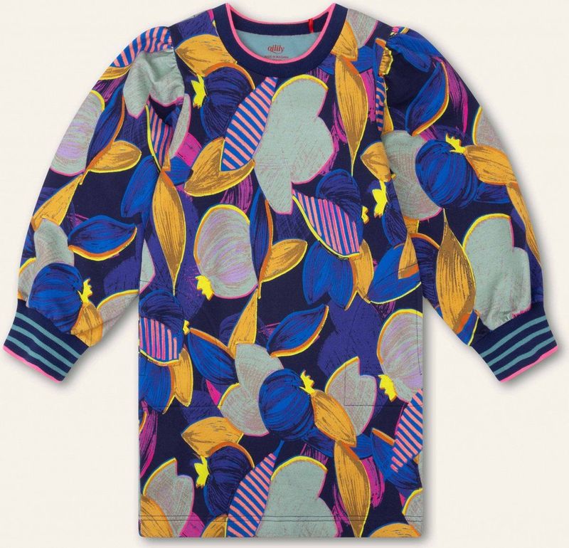 Oilily - Donny sweat dress - Blauw - 110/5yr