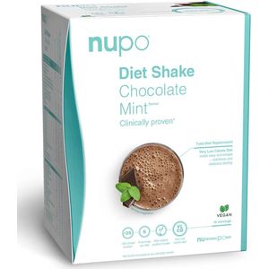 Nupo - Maaltijdshake - Chocolade Mint - 10 Porties - Caloriearm - Snel en gemakkelijk bereid