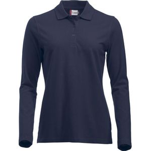 Clique New Classic Polo Shirt Marion L/S Donker Navy maat S