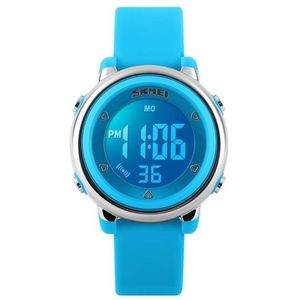 Digitaal Kinderhorloge – LED Display – Hartjes - Blauw