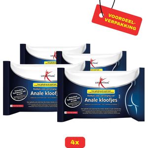4X Lucovitaal Anale Kloofjes Doekjes - 4x 25 stuks - Voordeelverpakking!