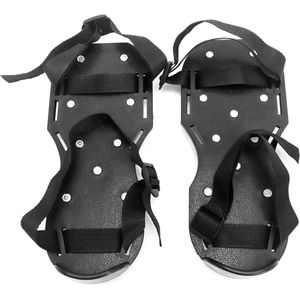 Professionele dekvloerschoenen met spijkerzool - 25 mm spikes - ideaal voor epoxyvloeren coatings - zwart