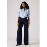 Levi's - 318 Shaping Wide-Leg - Jeans - Marineblauw - Casual - Katoen
