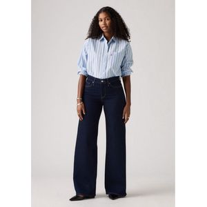 Levi's - 318 Shaping Wide-Leg - Jeans - Marineblauw - Casual - Katoen