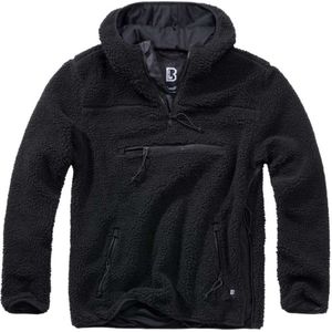 Brandit Teddyfleece Worker Pullover Black Sweater Heren