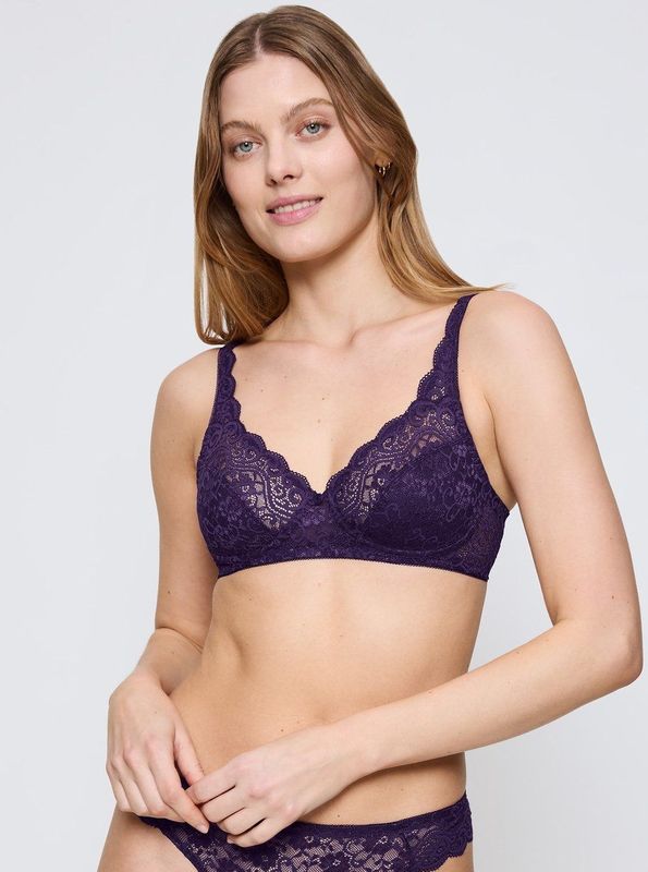 TRIUMPH - Amourette - BH zonder Beugels - Donker Violet - Polyamide