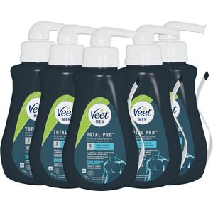 Veet - Men - Ontharingscreme Gevoelige for Men 400ML - 5 Stuks - Voordeelverpakking