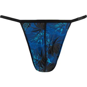 Hom String - Black print - maat M (M) - Heren Volwassenen - Polyamide- 402861-P004-M