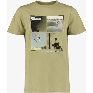 Unsigned jongens skate T-shirt groen - Maat 134/140