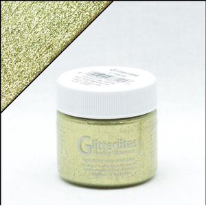Angelus Glitterlites - 29,5 ml Glitter verf voor o.a. leer - Limelite
