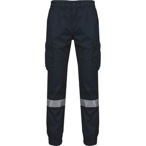 WK. Designed To Work Uniseks Cargobroek uniseks met elastische boord en reflecterende strook WK712 - Navy - 62 NL (56 FR)