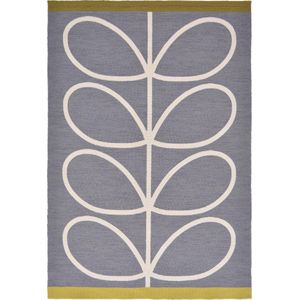 Orla Kiely - Orla Kiely Giant Linear Stem Slate Outdoor 460605 Vloerkleed - 200x280  - Rechthoek - Buiten,Laagpolig Tapijt - Modern - Grijs, Wit