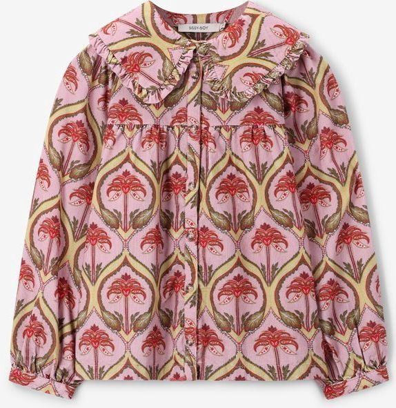 Sissy-Boy - Roze blouse met palmboom print