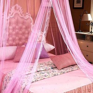 Klamboe bed, groot muggennet inclusief montagemateriaal, muggenbescherming, tweepersoonsbed en eenpersoonsbed, mesh insectennet voor thuis, ook op reis of als bedhemel voor kinderen