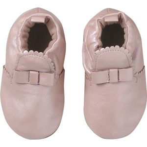 Vertbaudet - Babyschoentjes - Zacht Leer - Elastische Slofjes - Fantasie Knoop