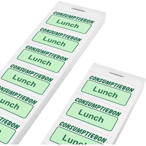 CombiCraft Consumptiebonnen lunch 10 per strip caramel - per 1000 bonnen