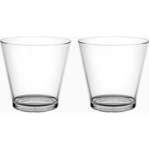 RBDRINKS Cocktailglazen – Plastic Cocktailglazen – Kunststof Cocktailglazen – Kunststof Glazen – Plastic Glazen – 33cl – Wit – 2 Stuks