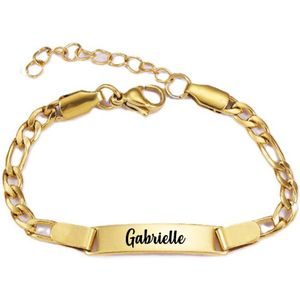 Baby/Kinder Armbandje Met Naam | Goud | RVS | Gabrielle