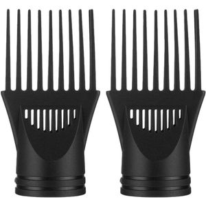 Allecto plus - Kapperskam accessoires voor haardroger 2 stuks | blaasmondstuk & ontwarringsaccessoires | universeel | haaraccessoires