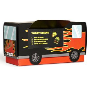 Happy Socks - Eten en Drinken Print - Huissokken - Multi - Slijtvast Katoen