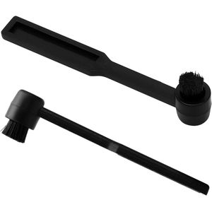 Allecto Plus - Vinylplaten reinigingsborstel en stylusreiniger | Antistatische koolstofvezel borstel | Draaitafel naalden reiniging | 2 stuks | Voor platenspeler