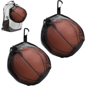 Balnet 1 bal 2 stuks nettas rugzak draagbaar balnet - voor basketbal, tennis, volleybal, voetbal