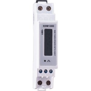 1 fase LCD modulaire kWh meter 45A MID