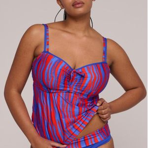 PrimaDonna Swim Skudai Voorgevormde Tankini Top 4012670 Wild Stripes - maat EU 80G / FR 95G