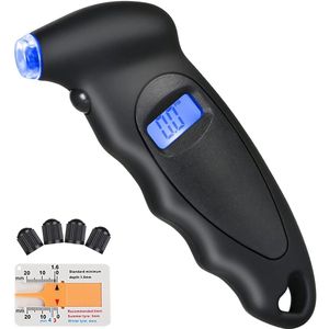 Digitale Bandenspanningsmeter - Grote LCD-scherm - Voor Auto's - Vrachtwagens - Fietsen - Motorfietsen