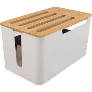 Opbergdoos voor WiFi Router - Organizer voor Router - Anti-kras Bamboe Kunststof - Stabiel .