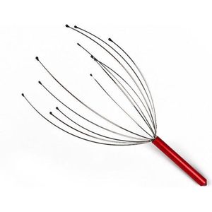 Hoofdmassage spin - Massage Spin - Manueel Hoofdmassage Apparaat - Massage Klauw - Rood