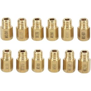 Carburetor Main Sprayer - 12-Piece Carburetor Main Jet Set - 90-200 Metal Sprayers voor Mikuni VM TM TMX