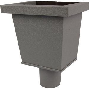 Vestis Aluminium Regenpijp 3D RAL 7037 Vergaarbak Junior | ø80 mm