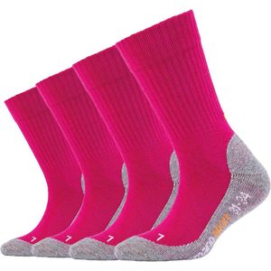 Sportsokken voor kinderen met versterkte hiel en kant - jongens en meisjes