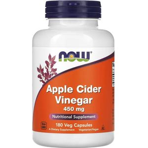 Now Foods - Appelazijn - 180 Capsules - Natuurlijke Voedingsstof