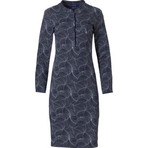 Pastunette Dames Nachtemd Winter Bloom Blauw Maat 42