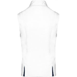 Bodywarmer Dames L WK. Designed To Work Mouwloos White / Navy 65% Polyester, 35% Katoen