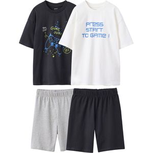 Jonen - Set van 2 Pyjamabroeken - Gamer - Katoen