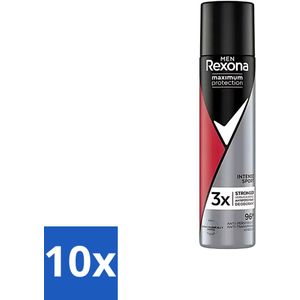Rexona Men - Deodorant Spray - Maximum Protection - Intense Sport - Anti-Transpirant & Perspirant - 150ml - Bulkverpakking - 10 stuks