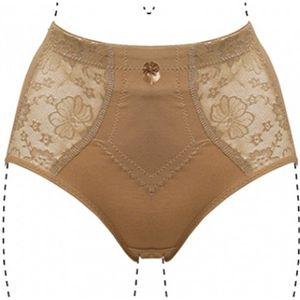 J&C 201 Dames Slip Licht Corrigerend Beige - Maat L