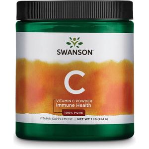 Swanson Health 100% Pure Vitamine C Powder - Vitaminen en Mineralen / Vitamine C - 454 Gram - 1 Pot