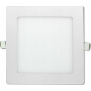 LED plafondlamp - Inbouw vierkant - 12cm - Neutraal wit