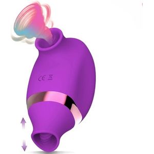 Akindo - Oral Air-Pulse Clitoris Stimulator - Luchtdruk Vibrator - Discreet & Stille Vibrators voor Vrouwen - Vibrators voor Vrouwen & Koppels - Seksspeeltjes - Sex Toys Couples - Erotiek - Fibrator -Vibromasseur - paars-koper