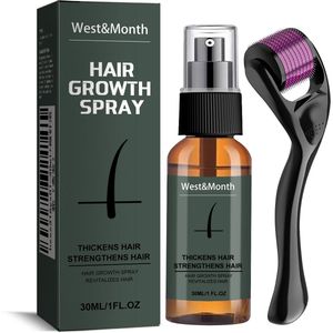Baardverzorging -Bbaardgroei kit -Baardgroei Spray Set - Bevordert baardgroei, baarddichtheid serum, met ginseng en gemberextracten, microneedle roller, baardverzorgingsset